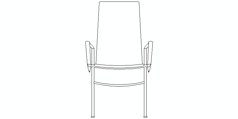 Chair Front Elevation View
